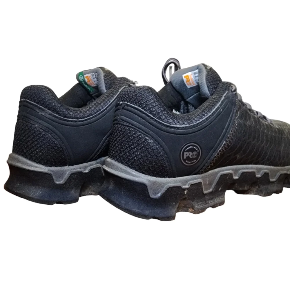 Timberland PRO steel alloy toed work boots | black & gray | Men's 9 medium - Picture 4 of 12